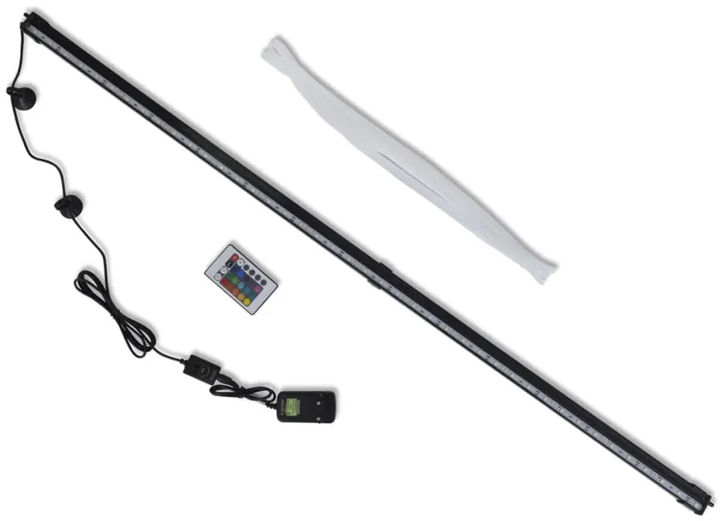 vidaXL LED-aquariumlamp met bubbels RGB 107 cm