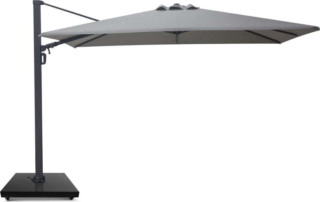 Zweefparasol  2.6x3.5m Concrete (excl. voet) Grijs-antraciet Camello Luna