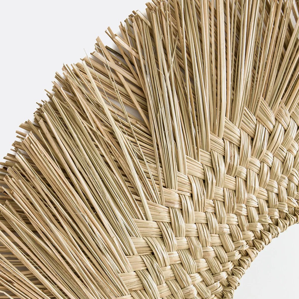 Ronde spiegel, zonnevorm, in herbarium Ø102cm, Loully