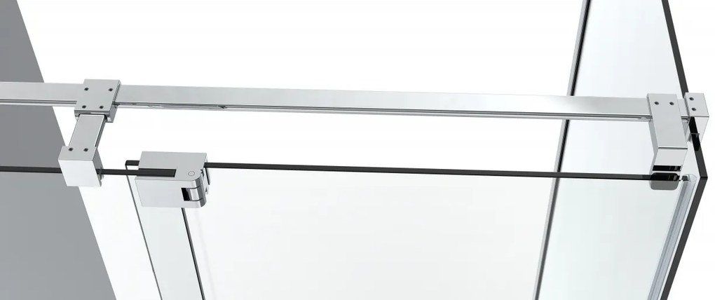 Van Rijn ST08 hoekcabine met draaideur helder glas 110x80cm chroom