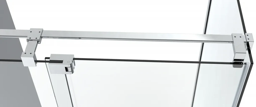 Van Rijn ST08 hoekcabine met draaideur helder glas 90x120cm chroom