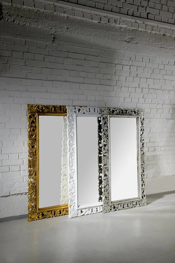 Sapho Scule barok spiegel met zilver omlijsting 80x150cm
