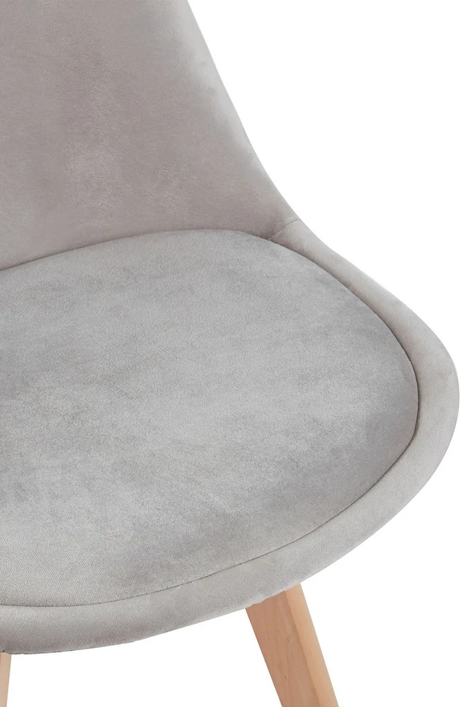 Set van 4 Synk Fluwelen Stoelen