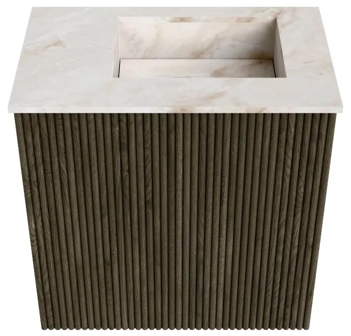 Mondiaz Joya DLux 40cm toiletmeubel shadow met wastafel faye rechts 1 kraangat frappe