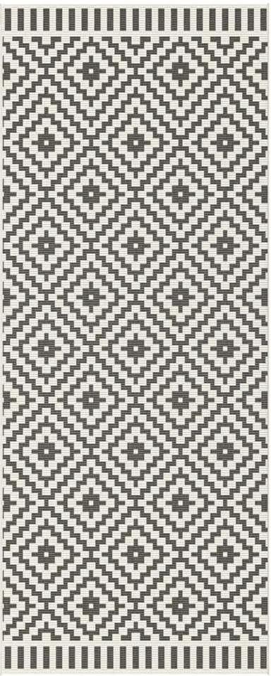 Vloerkleed Ziga - zwart - 120x170 cm - Leen Bakker