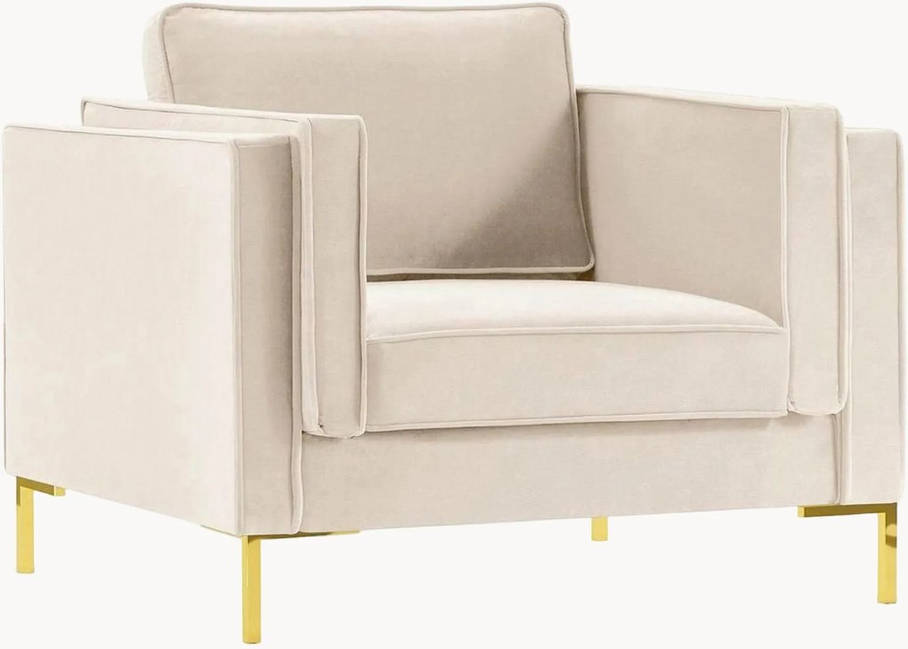 Fauteuil Luis in fluwelen look