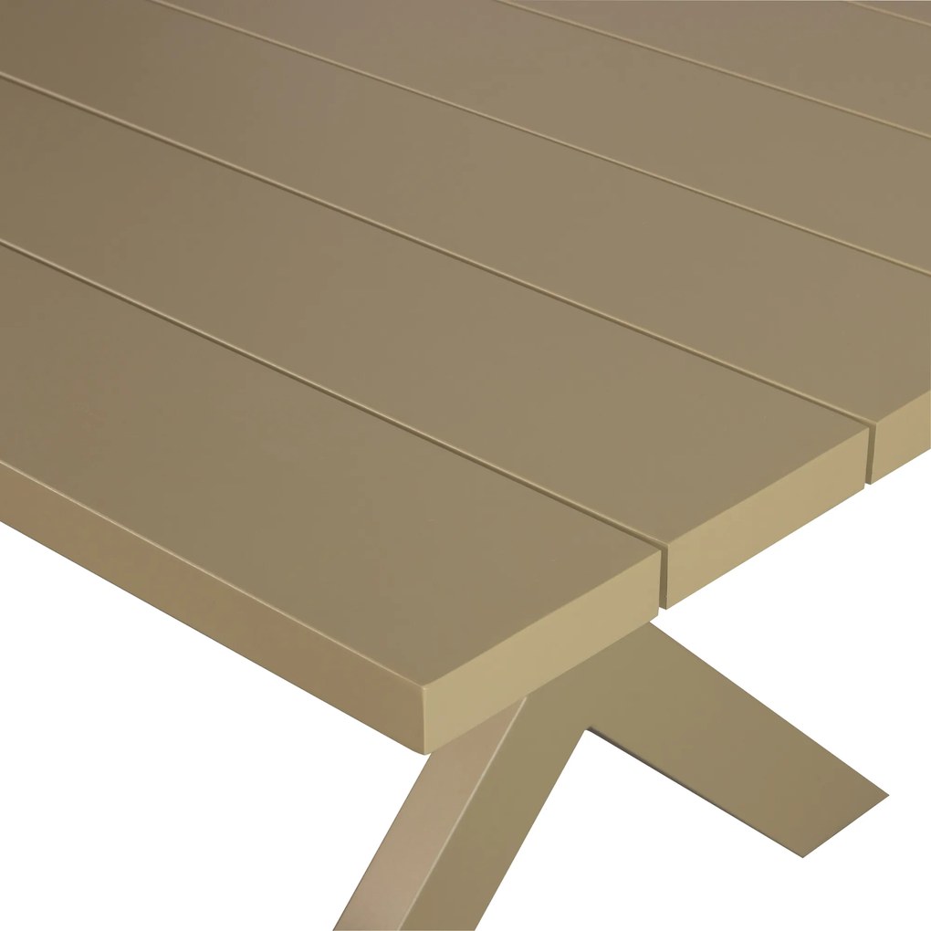 Exotan Delta - Picknicktafel - Aluminium - Groen Zand - 220x100cm - Exotan