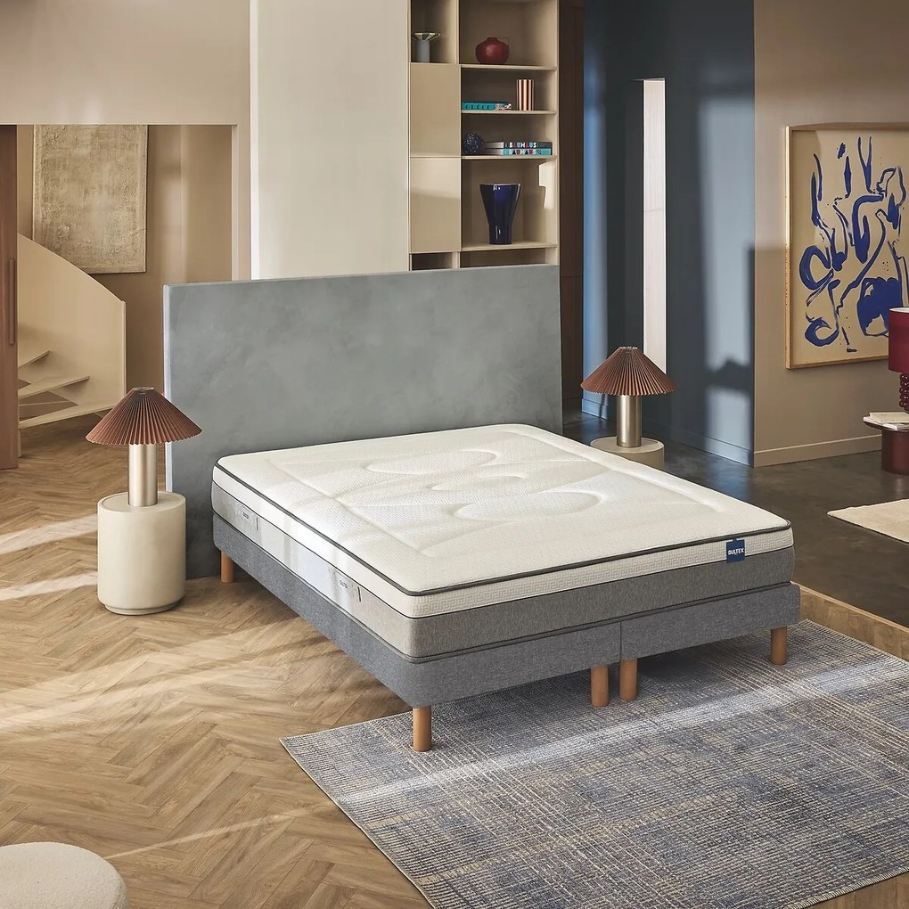 Hybride matras met 580 veren en boxspring, RESTORE