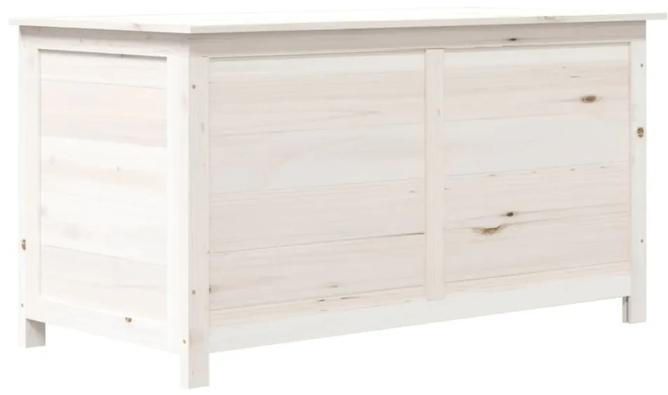 vidaXL Kussenbox 100x50x56 cm massief vurenhout wit