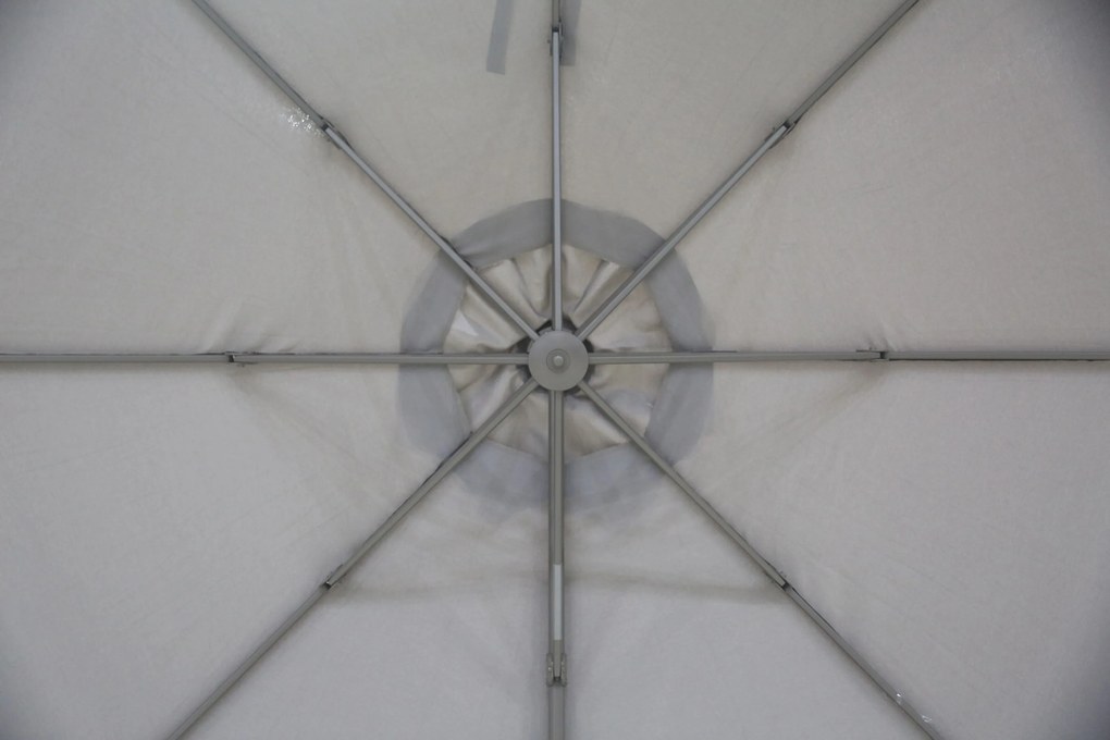 Zweefparasol  3.5m S2 Excellent (excl. voet) Taupe-naturel-bruin Camello Luna