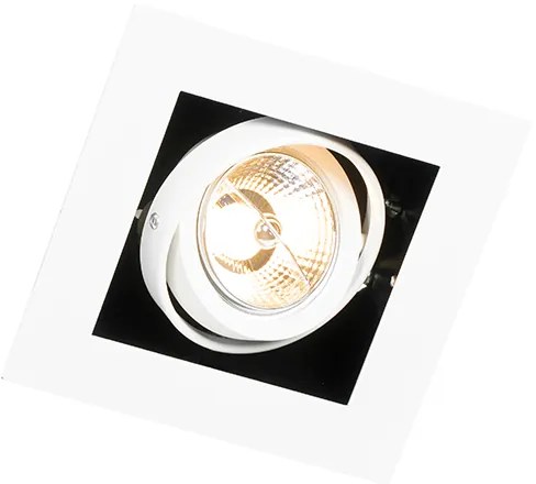 Moderne inbouwspot wit verstelbaar - Oneon 70 Modern GU10 vierkant Binnenverlichting Lamp