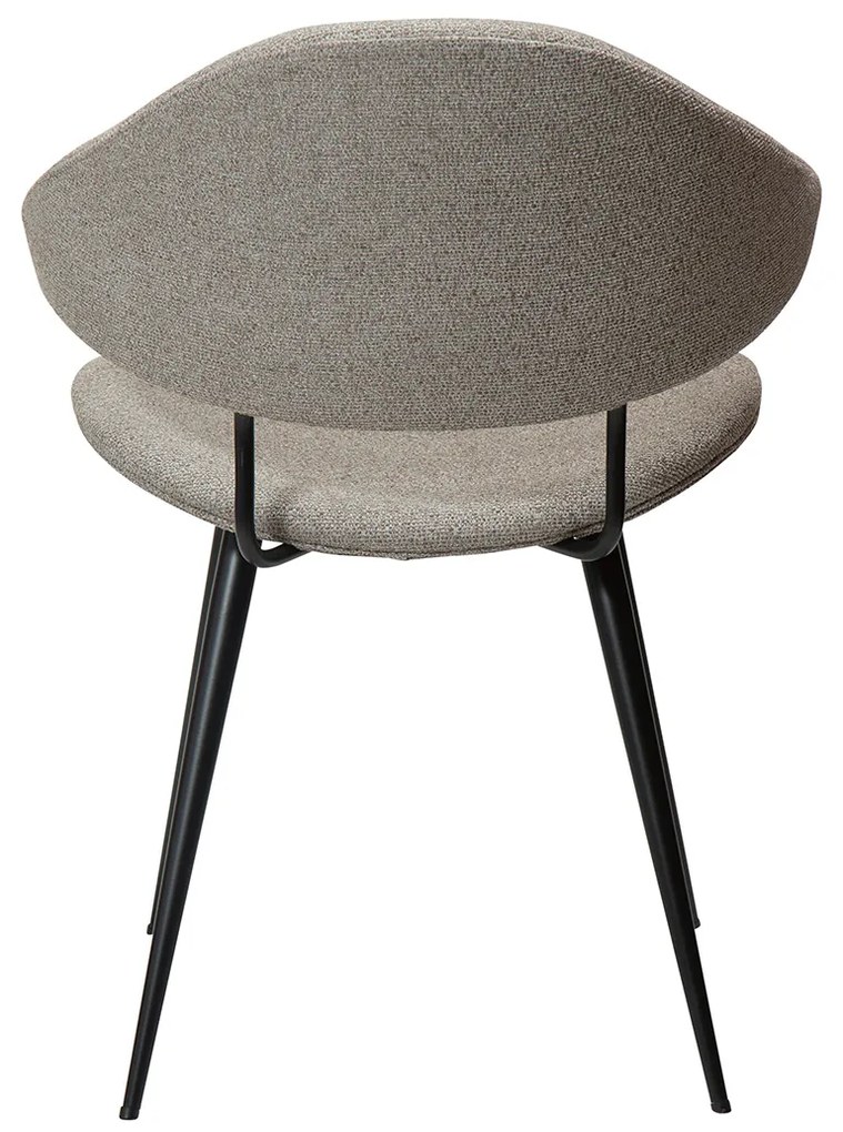 Dan-Form Napoleon Design Eetkamerstoel Grijsbruin Boucle