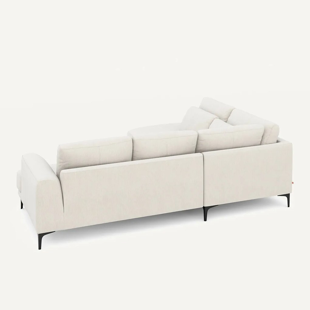 Hoekbank links fluweel chenille Marsile