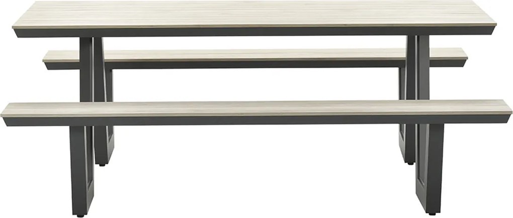 Garden Impressions Sarria picknick set 200 x 90 - donker grijs