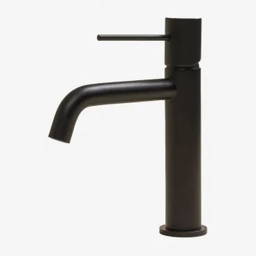Orveta Wastafelkraan Van Messing ↑20 Cm & Matzwart - Sklum