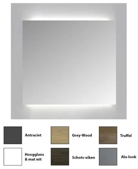 Sanicare Spiegelkast Qlassics Ambiance 60 cm 1 dubbelzijdige spiegeldeur grey-wood 29.45060QA