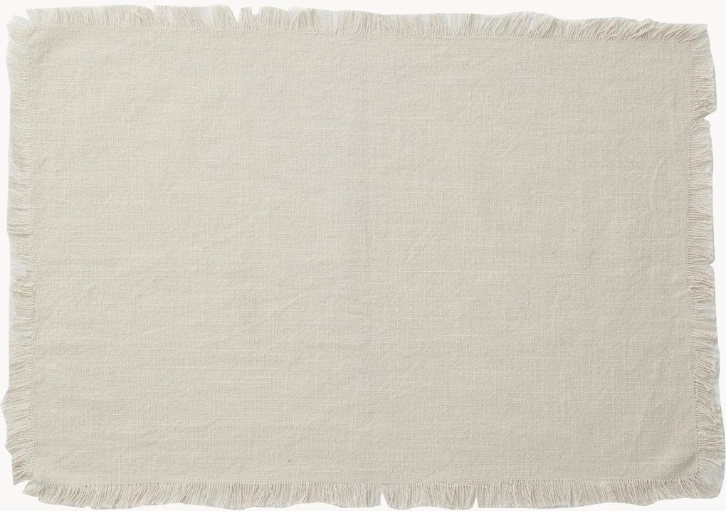 Katoenen placemats Leo, 4-delig