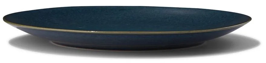 HEMA Ontbijtbord - 23 Cm - Porto - Reactief Glazuur - Donkerblauw (donkerblauw)