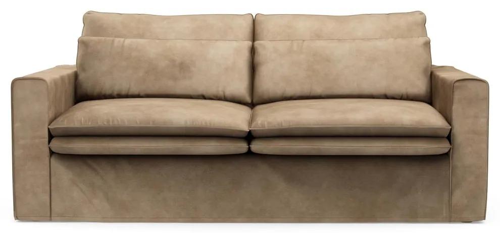 Rivièra Maison - Continental Sofa 2,5 Seater, velvet, golden beige - Kleur: bruin