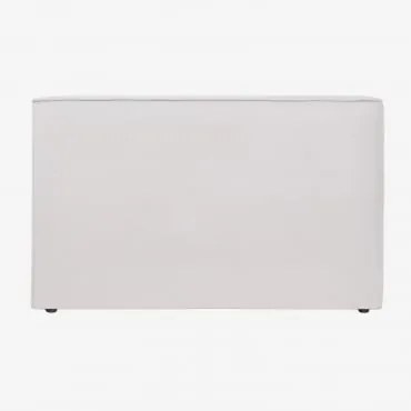 Chenille Stoffen Hoofdeinde Lunari Gebroken Wit Chenille & 180 Cm - Sklum