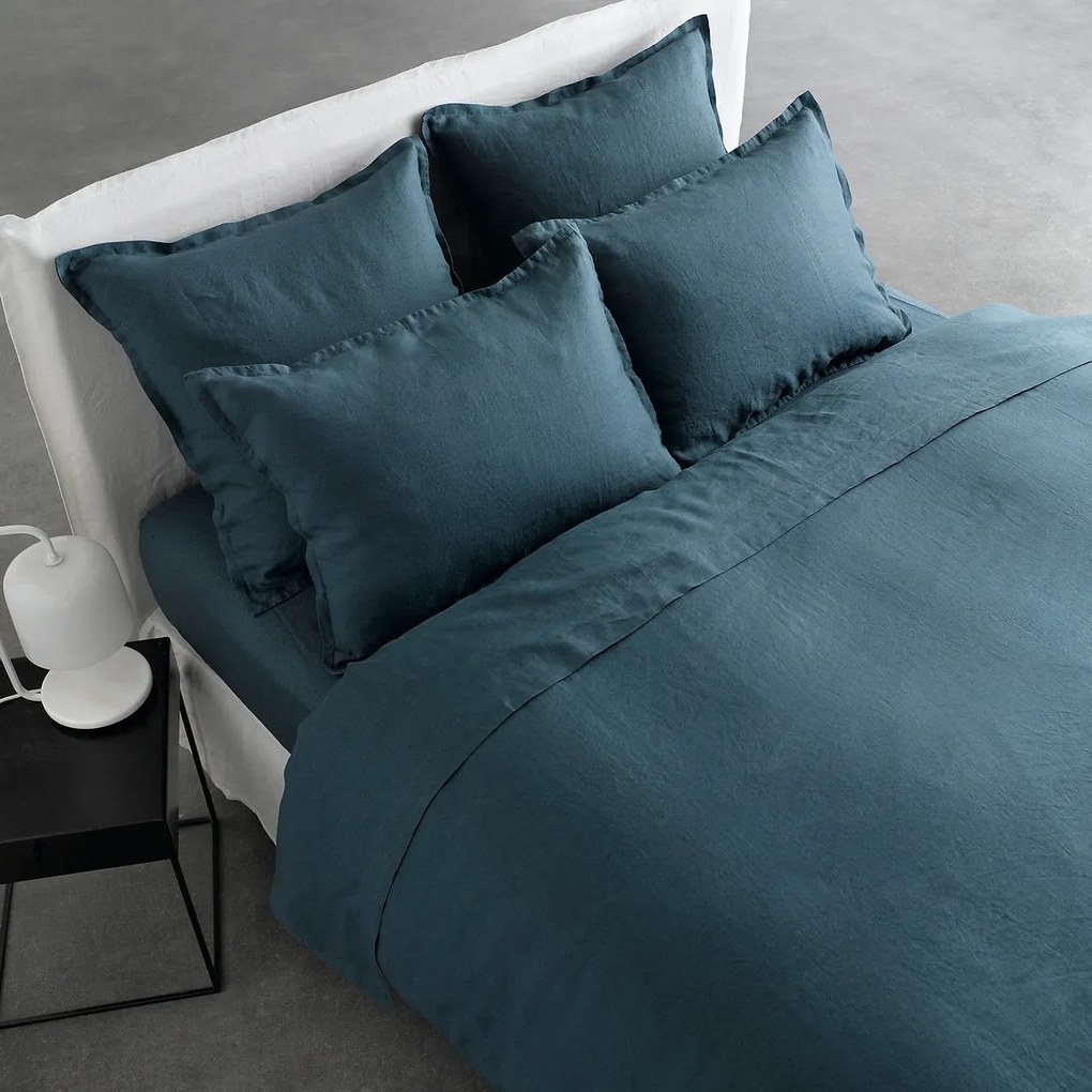 Hoeslaken in gewassen linnen, Elina