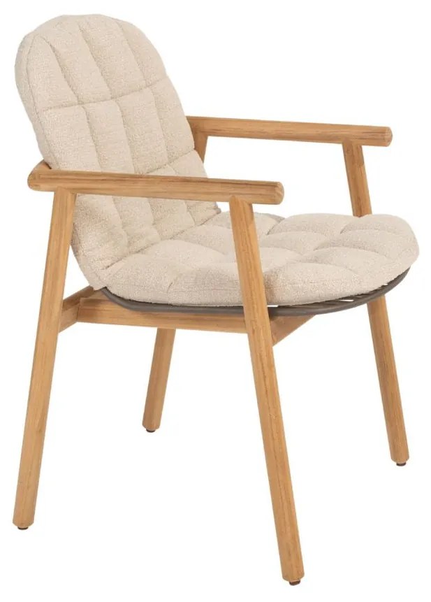 4 Seasons Outdoor Samos dining chair teak  Tuinstoel    beige weerbestendig