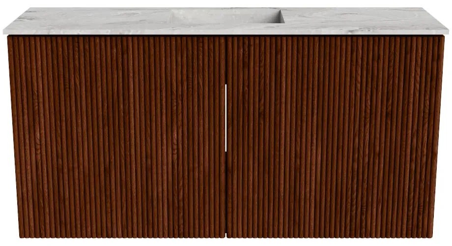 Mondiaz Joya DLux 80cm toiletmeubel ruby met wastafel faye midden zonder kraangat glace