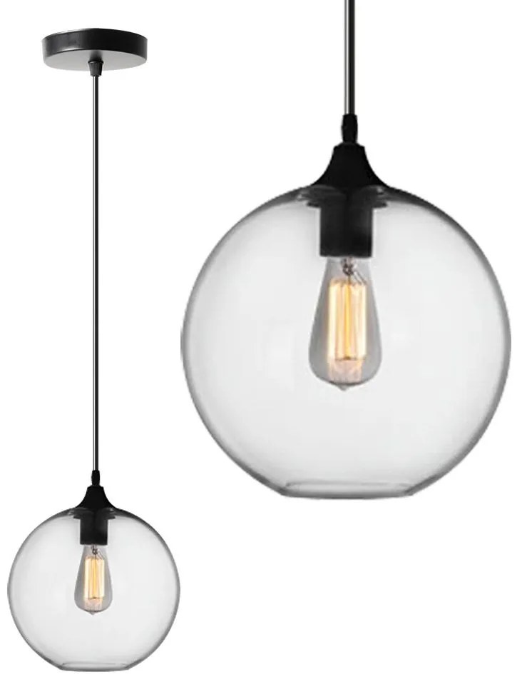 Hangende glazen plafondlamp APP311-1CP Loft