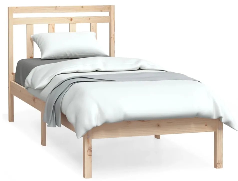 vidaXL Bedframe massief hout 90x190 cm 3FT single