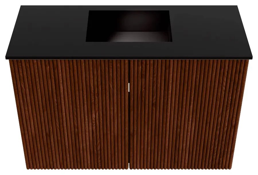 Mondiaz Joya 60cm toiletmeubel ruby met wastafel faye midden zonder kraangat urban
