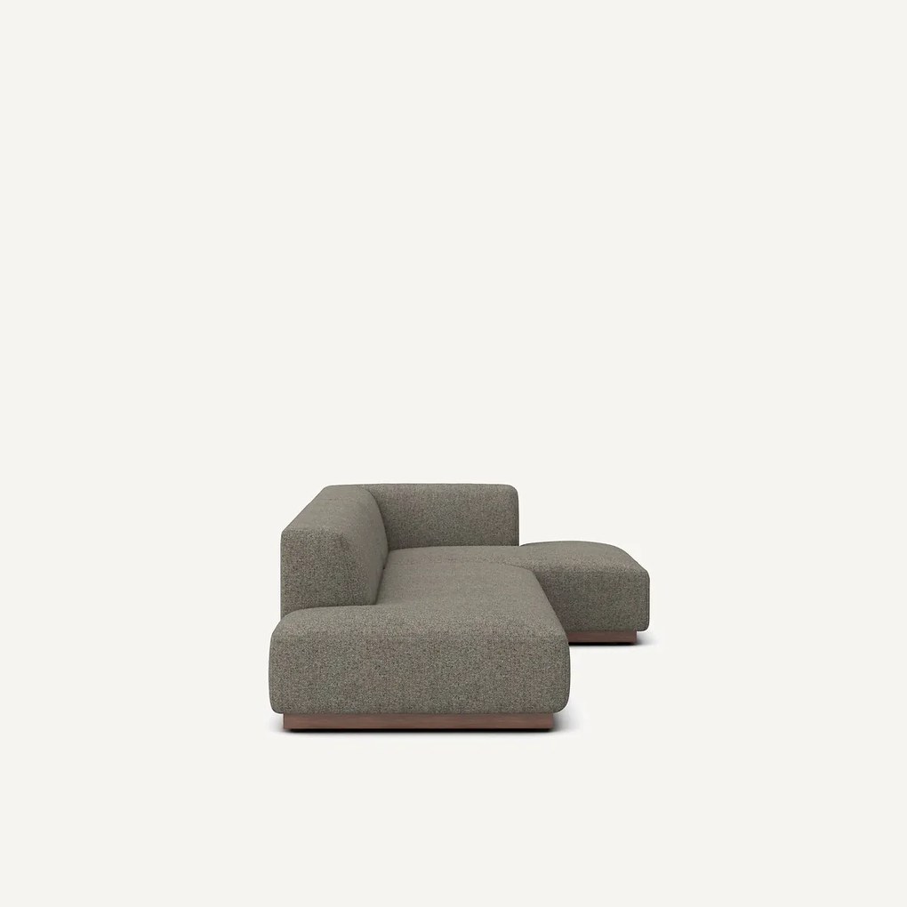 XL rechte hoekbank in tweed, JACOPO