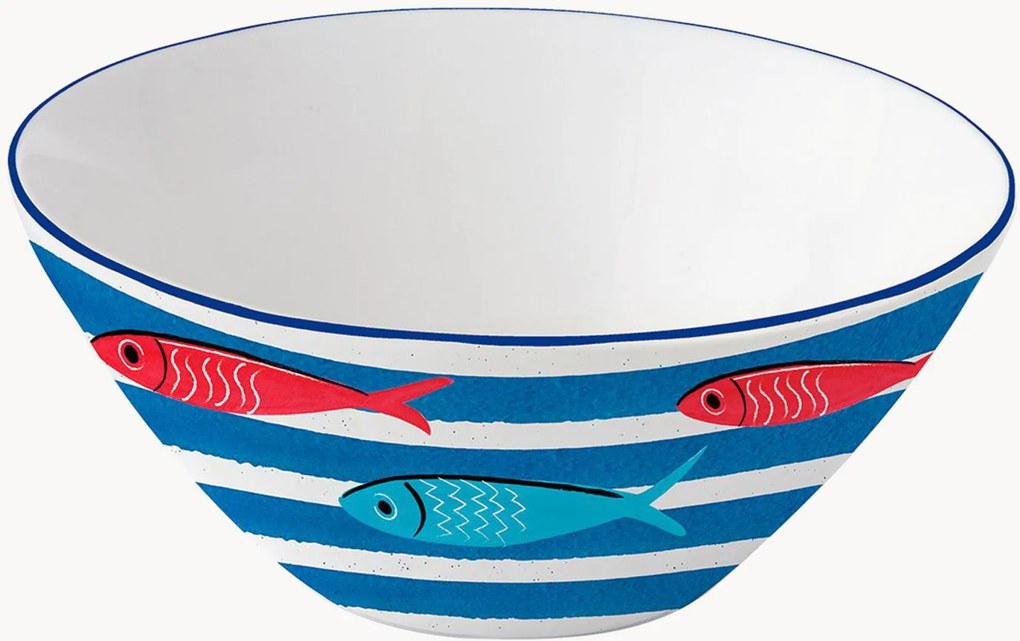 Porseleinen kleine schalen Sardine's Party, 6-delig