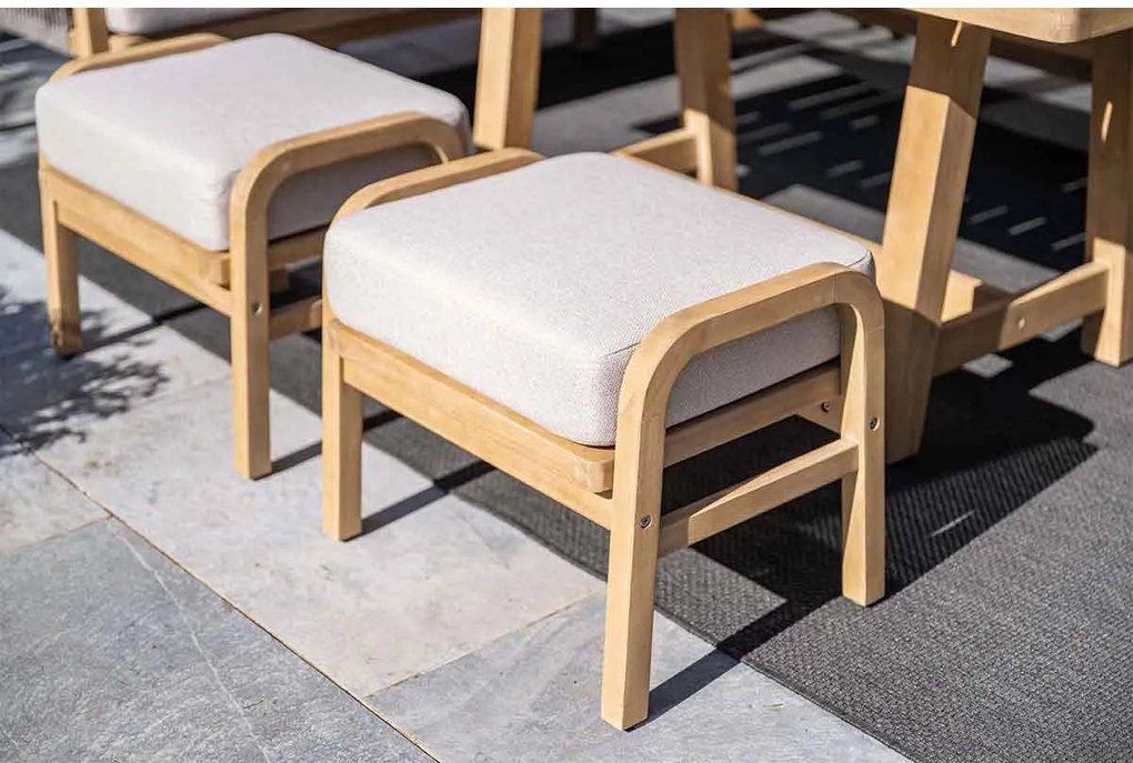 Garden Impressions Alora lounge dining set 5-delig rechts - grey sand