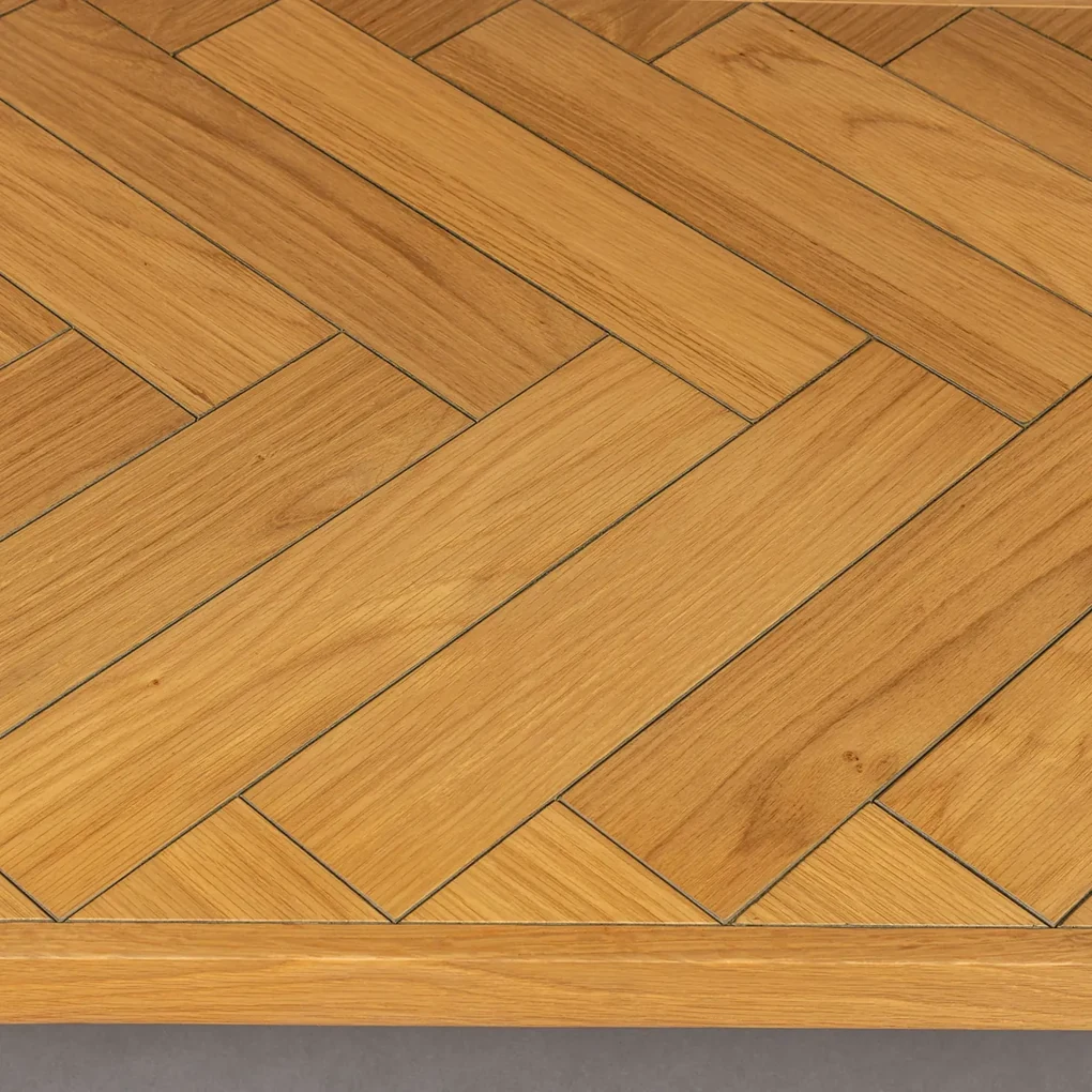 Salontafel Visgraat Eiken - 120 X 60cm.