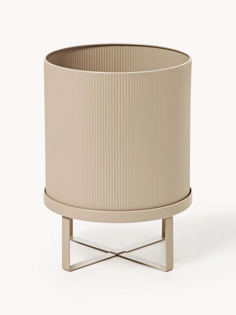 Plantenpot Bau met geribbeld oppervlak, H 38 cm