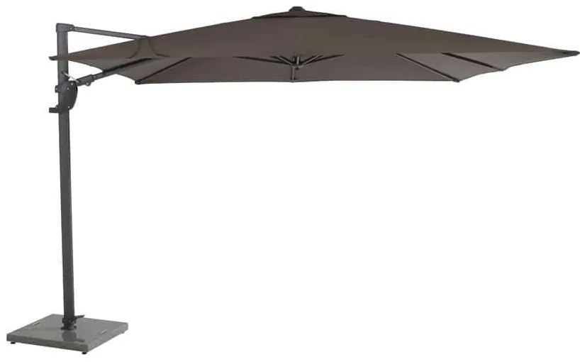 4 Seasons Outdoor Horizon Premium Parasol Taupe 300 x 300 cm Parasol   taupe weerbestendig
