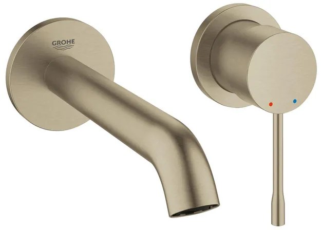 GROHE Essence New Wastafelkraan Inbouw - uitloop 18.3cm - M-size - geborsteld nikkel 19408en1