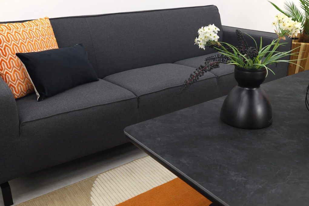 Boavista/Medina stoel-bank loungeset - Sooty - 4-delig verstelbaar