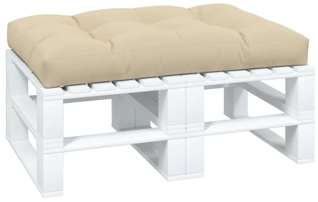 vidaXL Bankkussen pallet 120x80x10 cm beige