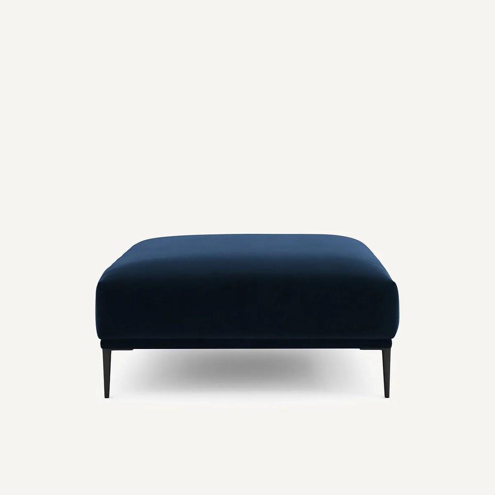 XL fluwelen poef, Oscar, ontwerp Emmanuel Gallina