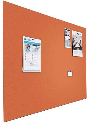 Prikbord bulletin - Zwevend - 120x180 cm - Oranje