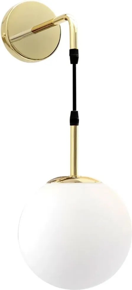 Wandlamp Wandlamp Glazen Bol Goud APP653-1W