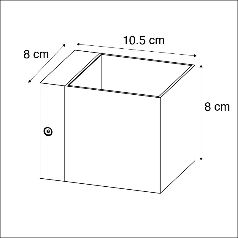 Moderne wandlamp wit met lichteffect - Transfer