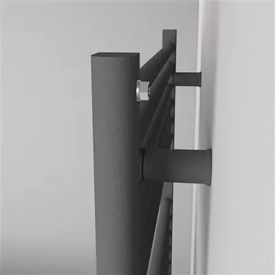 Eastbrook Biava multirail handdoekradiator 45x170cm 843W antraciet