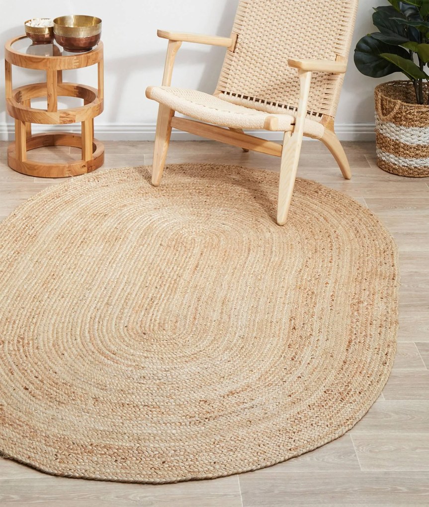 Vloerkleed Hazel ovaal handgemaakt jute | Conceptum Hypnosis
