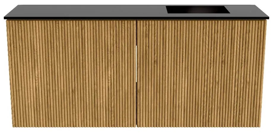 Mondiaz Joya 90cm toiletmeubel oak met wastafel faye rechts 1 kraangat urban