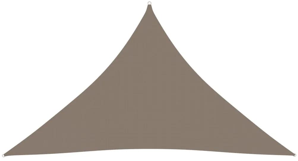 vidaXL Zonnescherm driehoekig 2,5x2,5x3,5 m oxford stof taupe