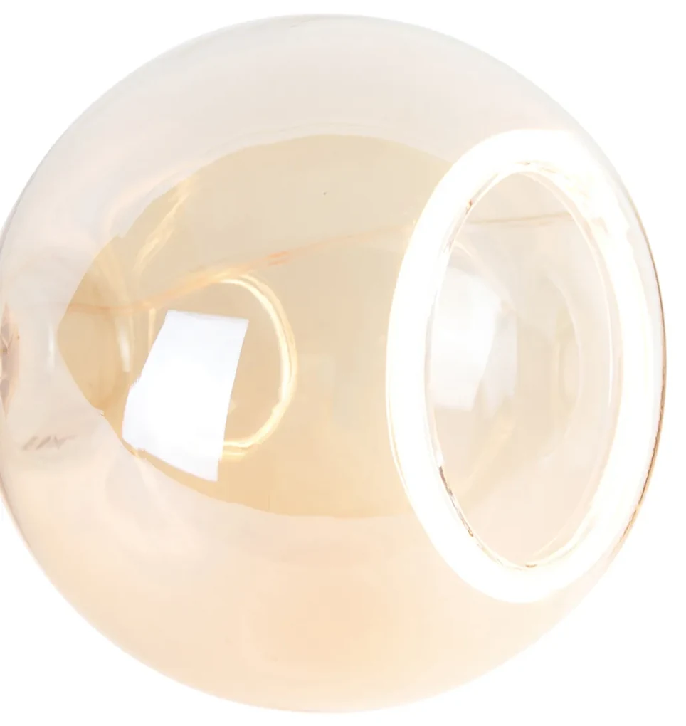 E27 dimbare LED lamp G125 goldline 6W 300 lm 1900K