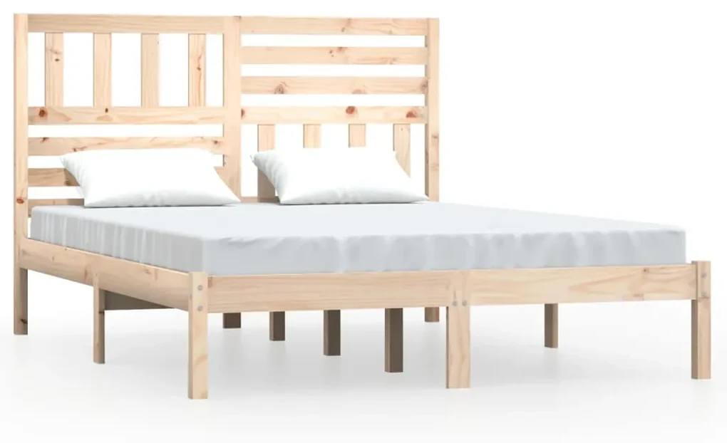 vidaXL Bedframe massief grenenhout 160x200 cm