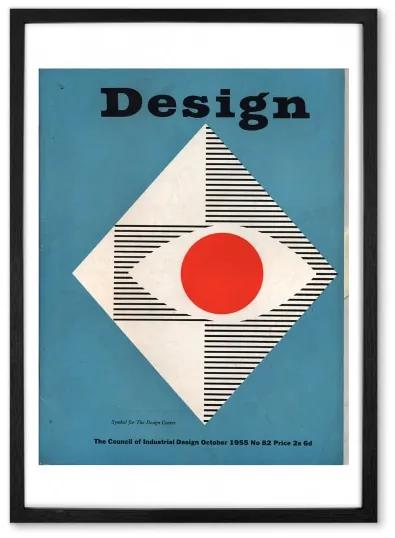 Graphics October 1955 Design Magazine, 65 x 90 cm (A1), ingelijste print